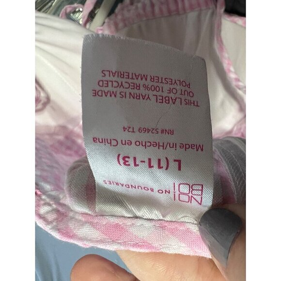 Pink Gingham Babydoll Dress Sz Large (11/13/) Coquette Y2k Cottcore - Picture 5 of 11